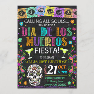Invitation à la Fête de Dia De Los Muertos
