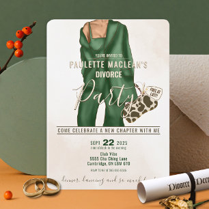 Invitation à la fête de divorce