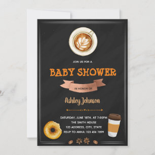 Invitation à la fête de douche Café Et Envies