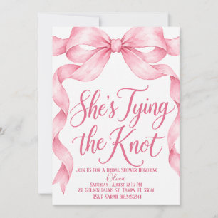 Invitation à la fête de douche de mariée Elle Atta