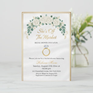 Invitation à la fête de douche nuptiale : Elle n'e