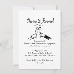 Invitation à la fête de fiançailles 