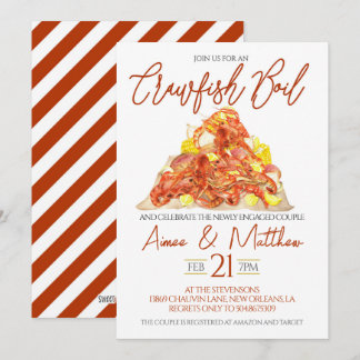 Invitation à la fête de fiançailles de l'ébullitio