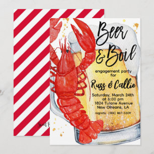 Invitation à la fête de fiançailles de l'ébullitio