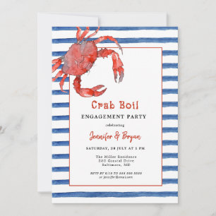 Invitation à la fête de fiançailles des couples Cr