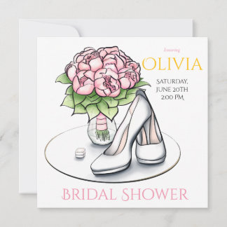 Invitation à la Fête de Fiançailles - Pivoines & C