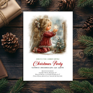 Invitation à la fête de fin d'année Scène hivernal