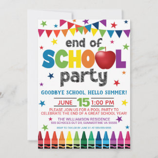 Invitation à la fête de fin d'année scolaire, remi