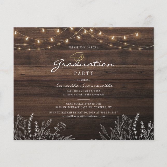 Invitation à la fête de fin d'études 2026 (Devant)