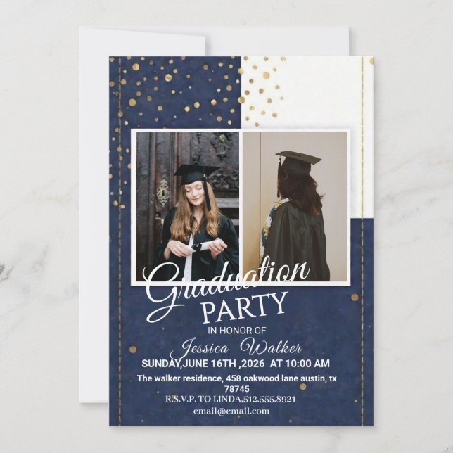 Invitation à la fête de fin d'études 2026  (Devant)