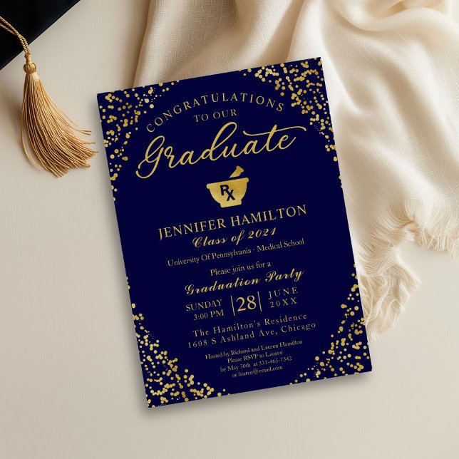 Invitation à la fête de fin d'études de la faculté (Créateur téléchargé)