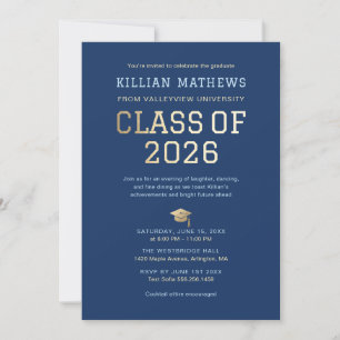 Invitation à la fête de fin d'études de la promoti