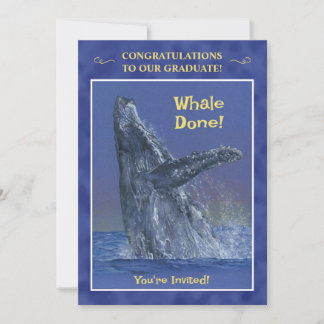 Invitation à la fête de fin d'études Fun Whale