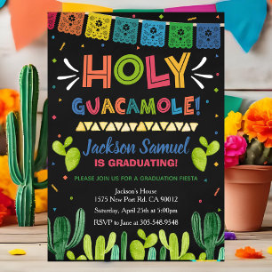 Invitation à la fête de fin d'études Holy Guacamol