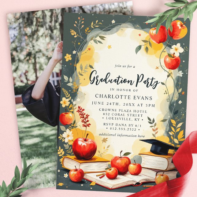 Invitation à la fête de fin d'études pour un profe (Créateur téléchargé)
