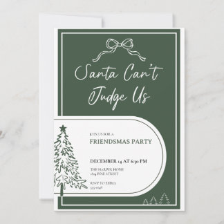 Invitation à la fête de Friendsmas Invitation à la