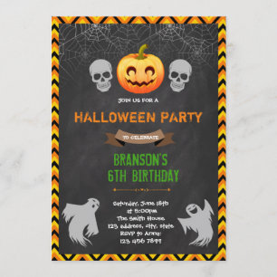 Invitation à la fête de Halloween Boo bash