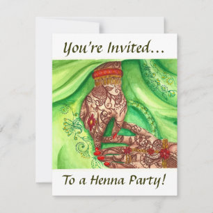 Invitation à la fête de henné