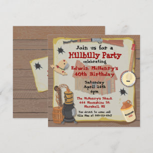 Invitation à la fête de Hillbilly