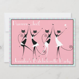 invitation à la fête de la batchelorette à thème p