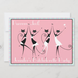invitation à la fête de la batchelorette à thème p