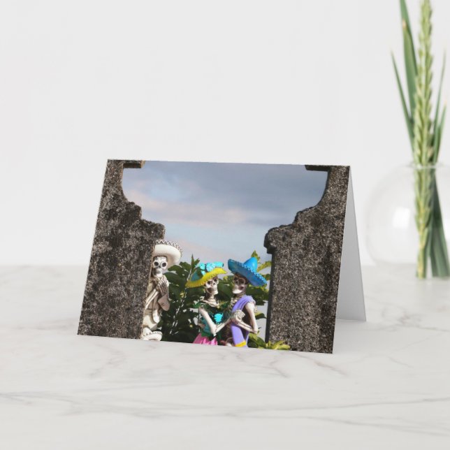 Invitation à la fête de La Catrina. Carte (Devant)