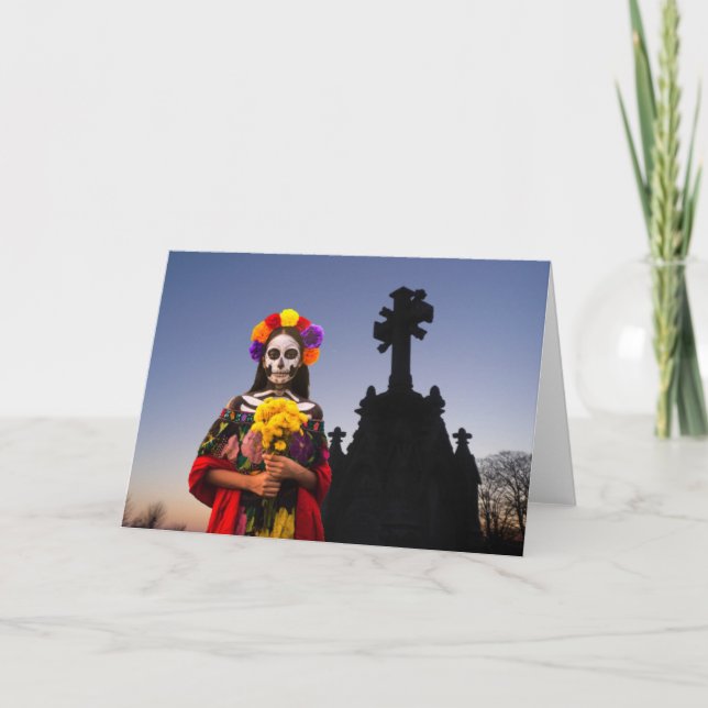 Invitation à la fête de La Catrina. Carte (Devant)