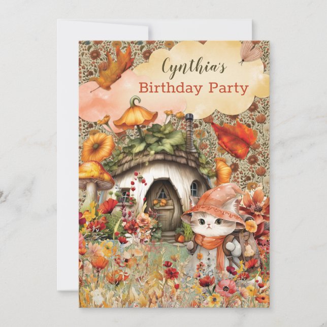 Invitation à la fête de la chatte d'automne (Devant)