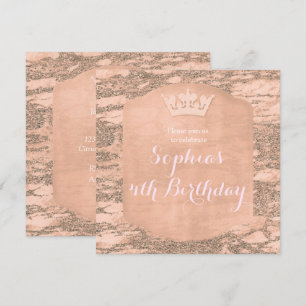Invitation à la fête de la couronne de princesse r