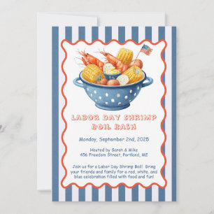 Invitation à la fête de la crevette de la fête du