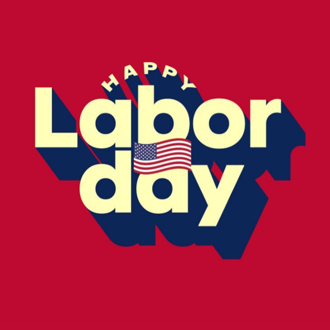 Invitation à la fête de la fête du Travail  ("Happy Labor Day")