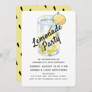 Invitation à la Fête de la Lemonade Blanche et Jau