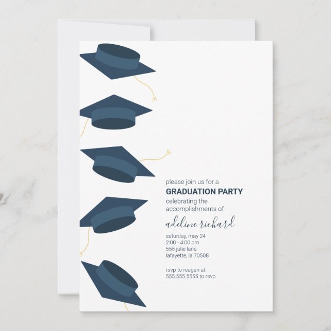 Invitation à la fête de la limite de diplôme (Devant)