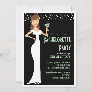 Invitation à la fête de la mariée moderne
