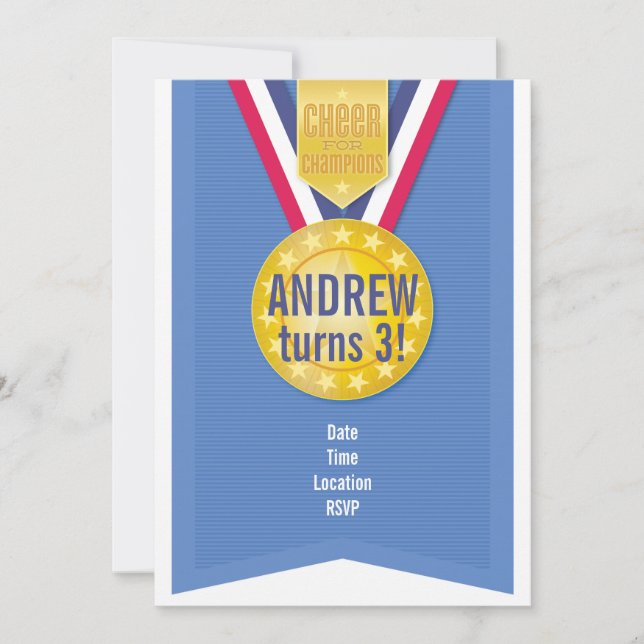 Invitation à la fête de la médaille d'or (Devant)