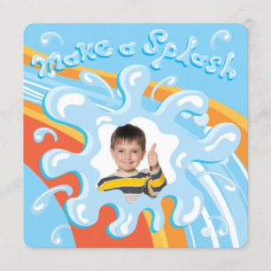 Invitation à la fête de la piscine du parc aquatiq