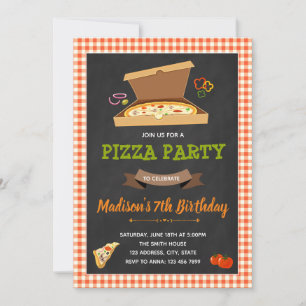 Invitation à la fête de la pizza