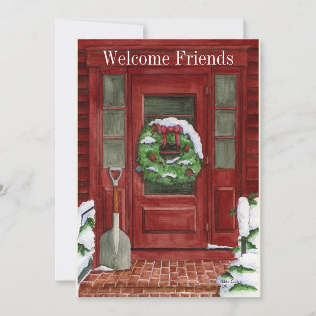 Invitation à la Fête de la Porte de Vacances (Devant)