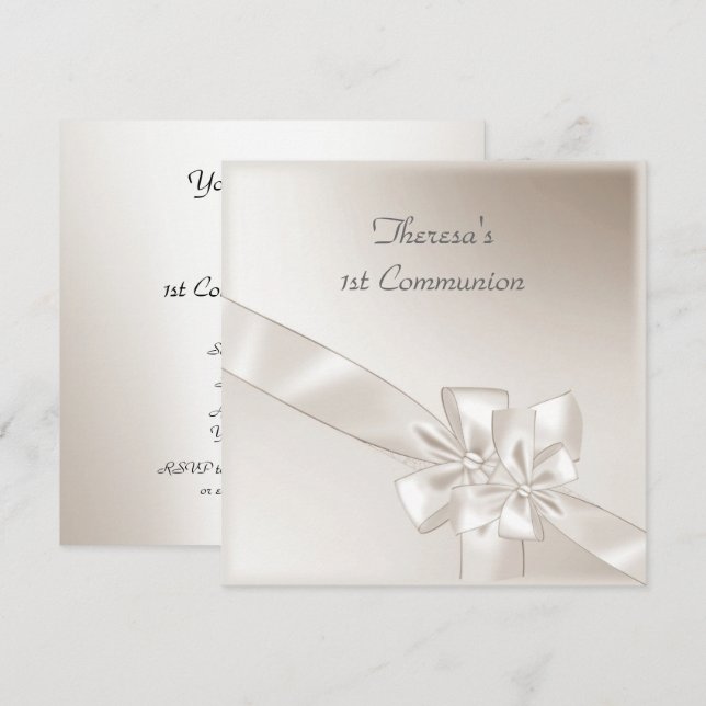 Invitation à la fête de la première communion (Devant / Derrière)