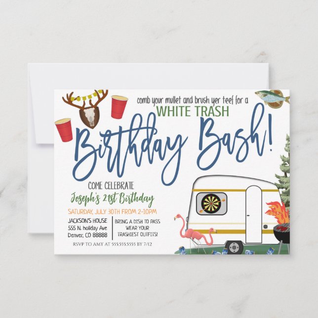 Invitation à la Fête de la Racaille Blanche (Devant)