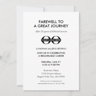 Invitation à la fête de la retraite de l'entrepris