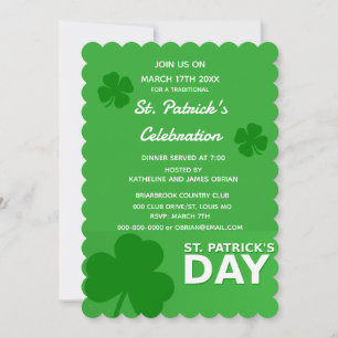Invitation à la fête de la Saint-Patrick