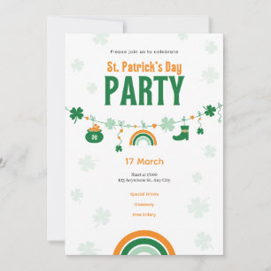 Invitation à la fête de la Saint-Patrick verte et
