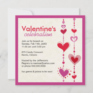 Invitation à la fête de la Saint-Valentin