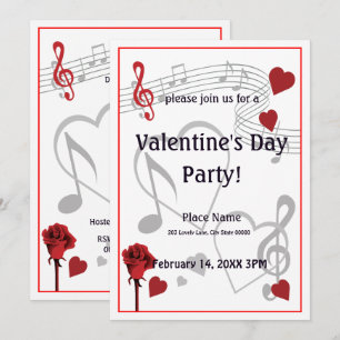 Invitation à la fête de la Saint-Valentin