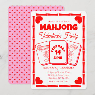 Invitation à la fête de la Saint-Valentin Mahjong