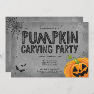 Invitation à la fête de la sculpture Citrouille d'