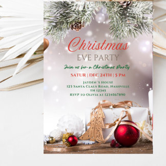 Invitation à la fête de la veille de Noël