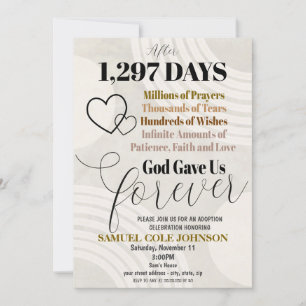 Invitation à la fête de l'adoption