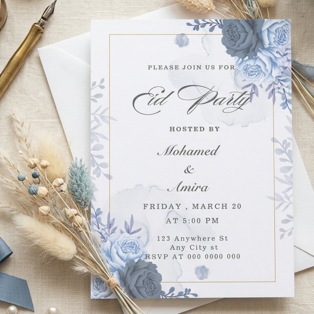 Invitation à la fête de l'Aïd Élégante célébration (Créateur téléchargé)